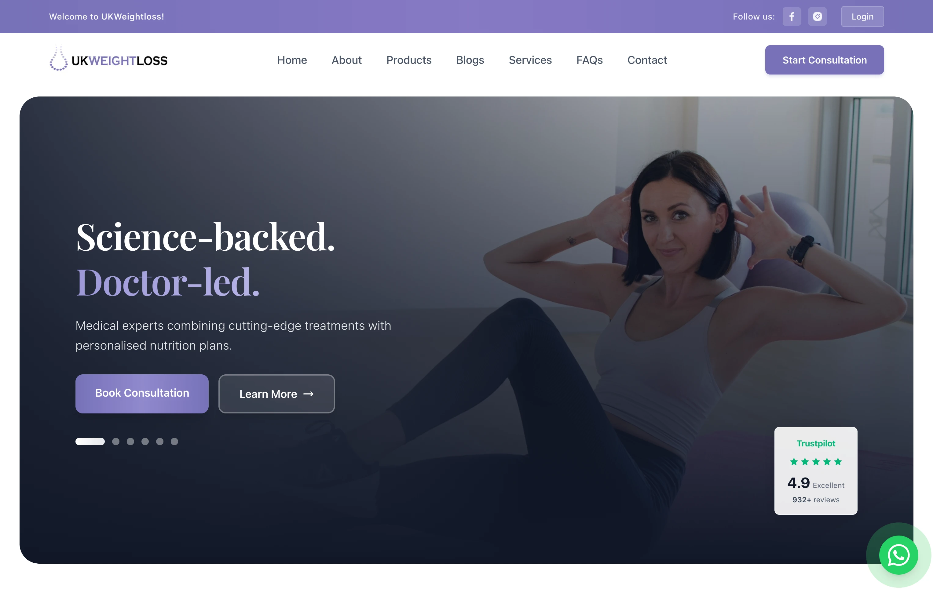 UKWeightloss website